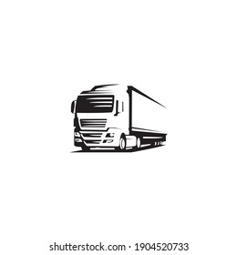 truck logo design modern simple 