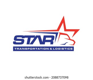 Truck Logo design. Transportation and Logistics Logo design vector