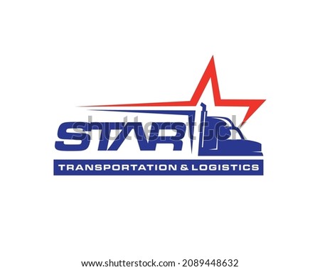 Truck Logo design. Transportation and Logistics Logo design vector