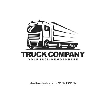 Truck logo design vector. Truck delivery logo