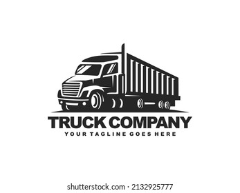 Truck logo design vector. Truck delivery logo