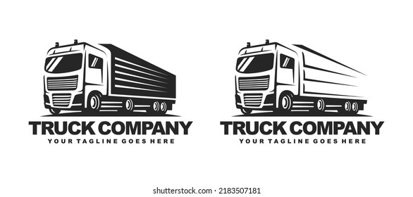 Truck Logo Design Vector. Truck Delivery Logo