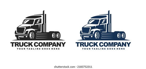 Vector de diseño del logotipo del camión. Logo de entrega de camiones