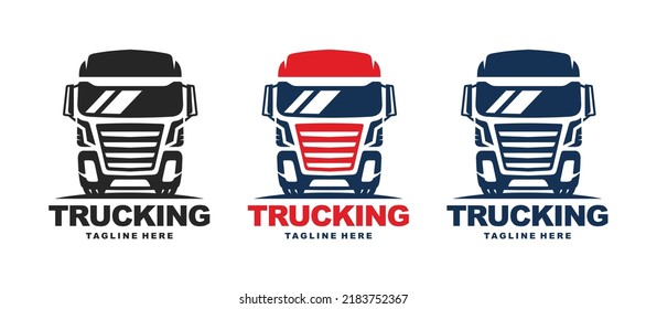 Lkw Logo Design Vektor. Lieferlogo für Lastwagen