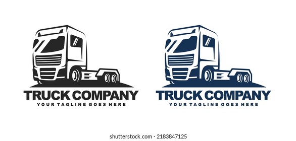 Truck logo design vector. Truck delivery logo