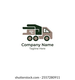Truck Logo Design Vector eps