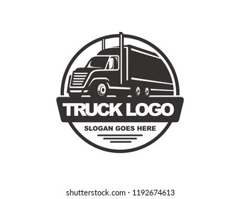 Truck logo design vector illustration