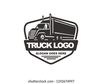 Truck logo design vector illustration