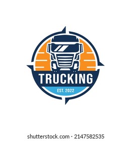 Truck logo design vector illustration