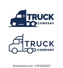 Truck logo design vector illustration