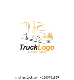 Truck Logo Design Vector Templatetransportation Symbol Stock Vector ...