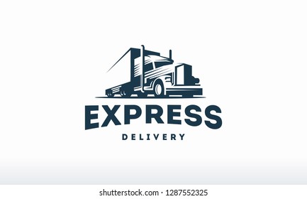 Truck logo designs template vector, cargo logo, delivery, Logistic logo symbol