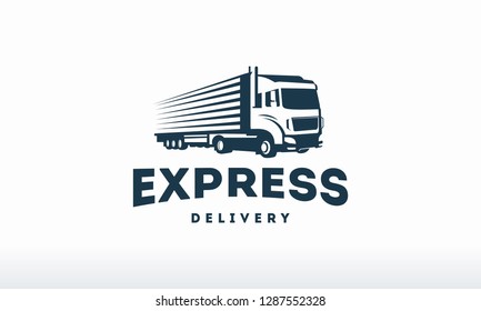 Truck logo designs template vector, cargo logo, delivery, Logistic logo symbol