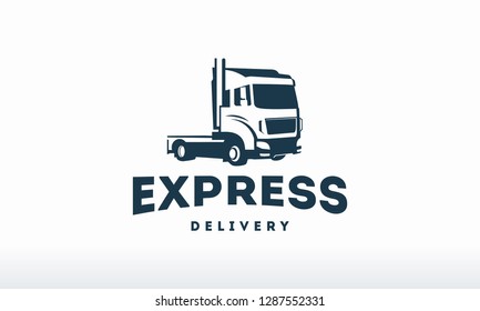 Truck logo designs template vector, cargo logo, delivery, Logistic logo symbol