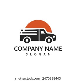 Truck Logo, Expedition and logistic icon design vectort