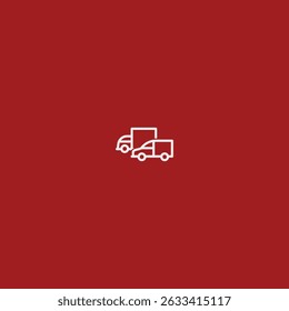 Truck logo icon flat vector design