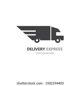 Truck logo icon ilustration vector template