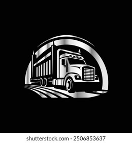 Truck Logo Icon Vector Template. Truck Logistic, Delivery, Freight Service Logo