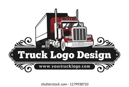 Truck logo illustration