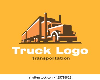 Truck logo illustration emblem