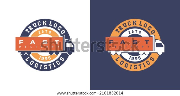 Truck logo\
inspiration for shipping\
logistics