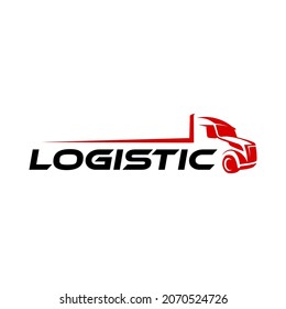 Truck Logo Logistic. Truck Logo Towing Logistic 