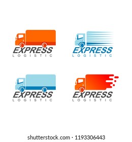 Truck Logo set Design Vector