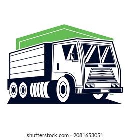 truck logo simple clean and elegance