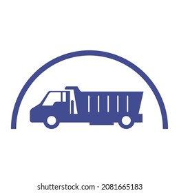 logotipo de camión simple limpio y elegante