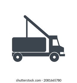 logotipo de camión simple limpio y elegante