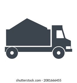 logotipo de camión simple limpio y elegante