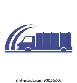 logotipo de camión simple limpio y elegante