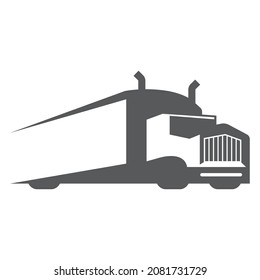 logotipo de camión simple limpio y elegante