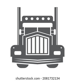 logotipo de camión simple limpio y elegante