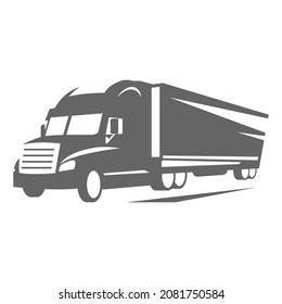 truck logo simple clean and elegance