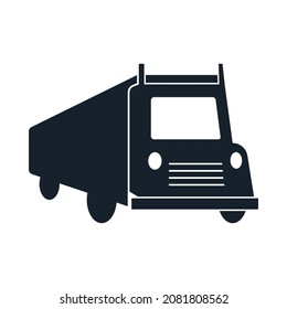 logotipo de camión simple limpio y elegante
