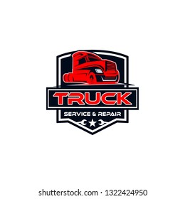 Truck Logo Template Abstract Vector 