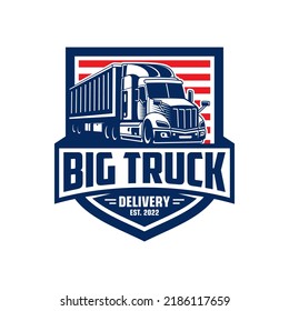 Truck logo template, Perfect logo for business related to automotive industry