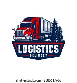Truck logo template, Perfect logo for business related to automotive industry