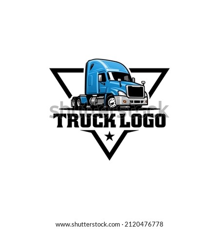 Truck logo template, Perfect logo for business related to automotive industry