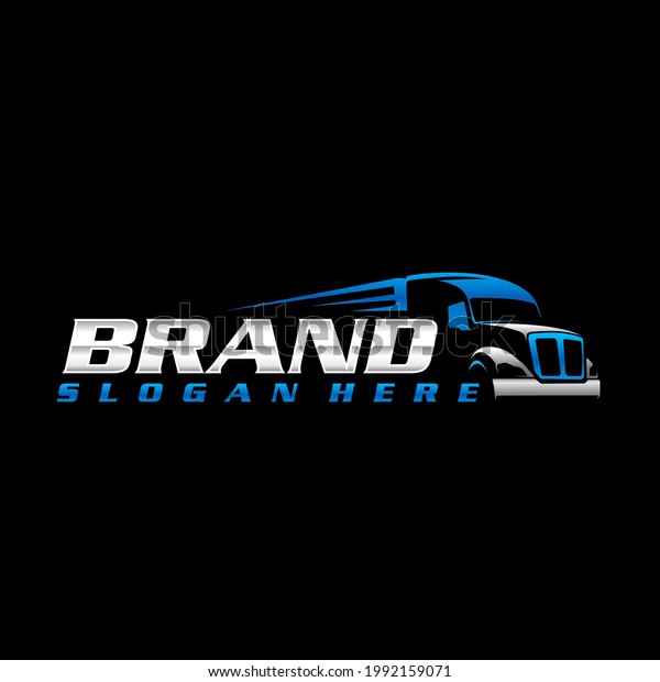 truck logo template, Perfect logo for business\
related to automotive\
industry