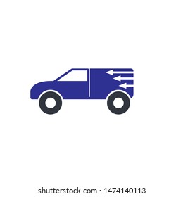 Truck logo template vector icon design