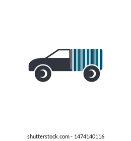 Truck logo template vector icon design