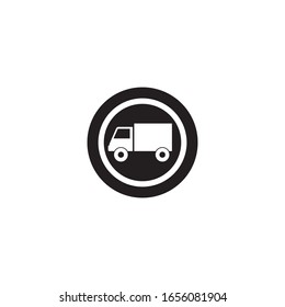 Truck logo template vector icon design