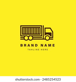 Truck logo template vector icon illustration design. Logistic and delivery company