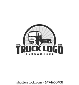 Truck logo template vector illustration