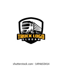 Truck logo template vector illustration