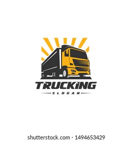 Truck logo template vector illustration