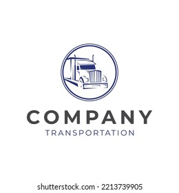 Truck logo template vector illustration