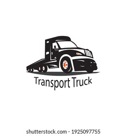 Truck logo transportation design vector clip art illustration